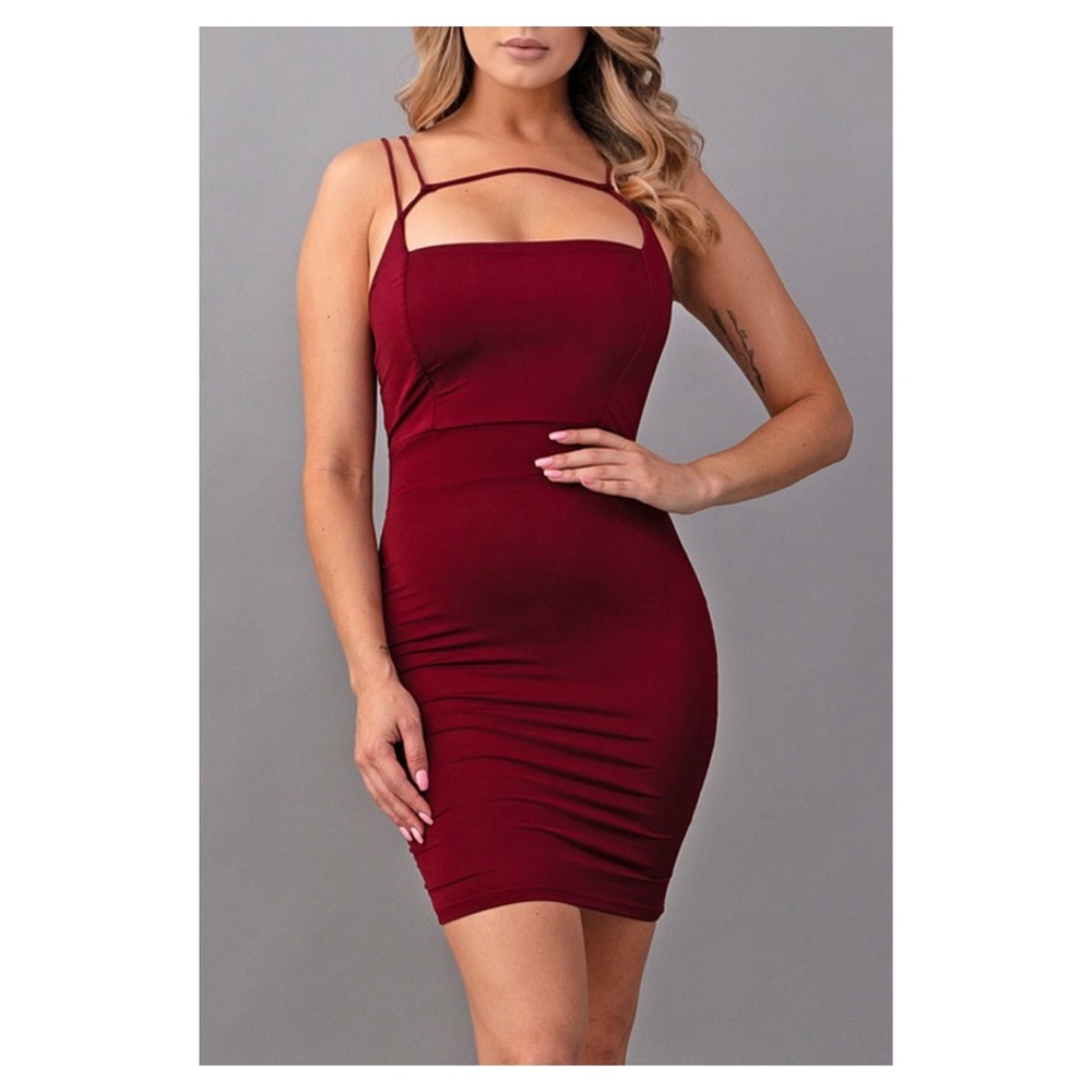 Spaghetti Strap Bodycon Mini Dress